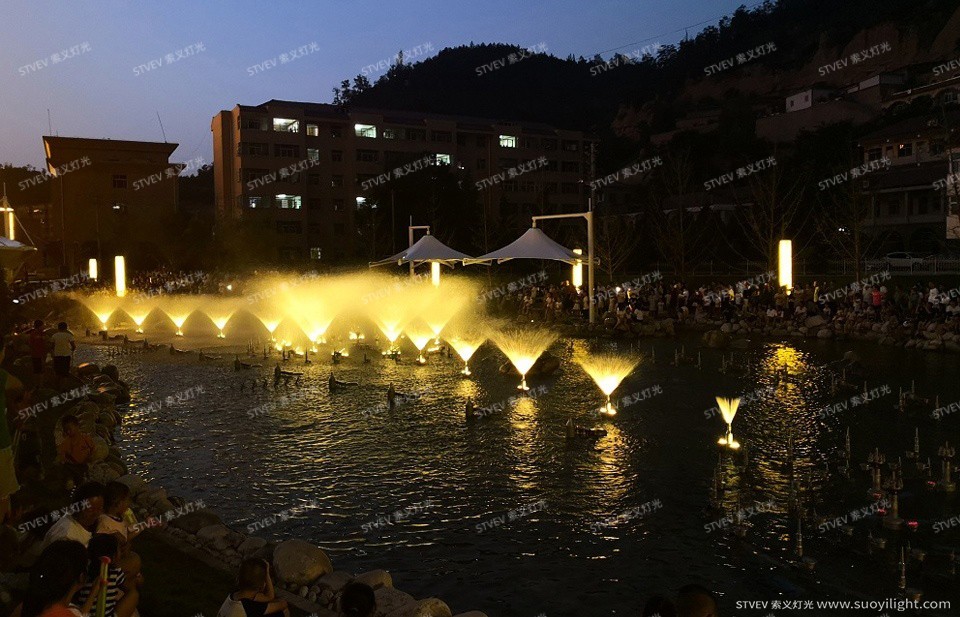 Ukraine延安安塞人民公园音乐喷泉